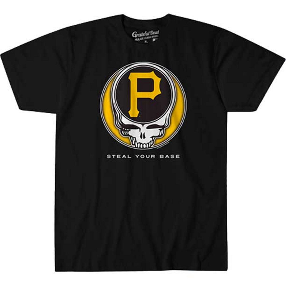 GRATEFUL DEAD グレイトフルデッド (結成 60周年 ) - PITTSBURGH PIRATES STEAL YOUR BASE / Tシャツ / メンズ 【公式 / オフィシャル】
