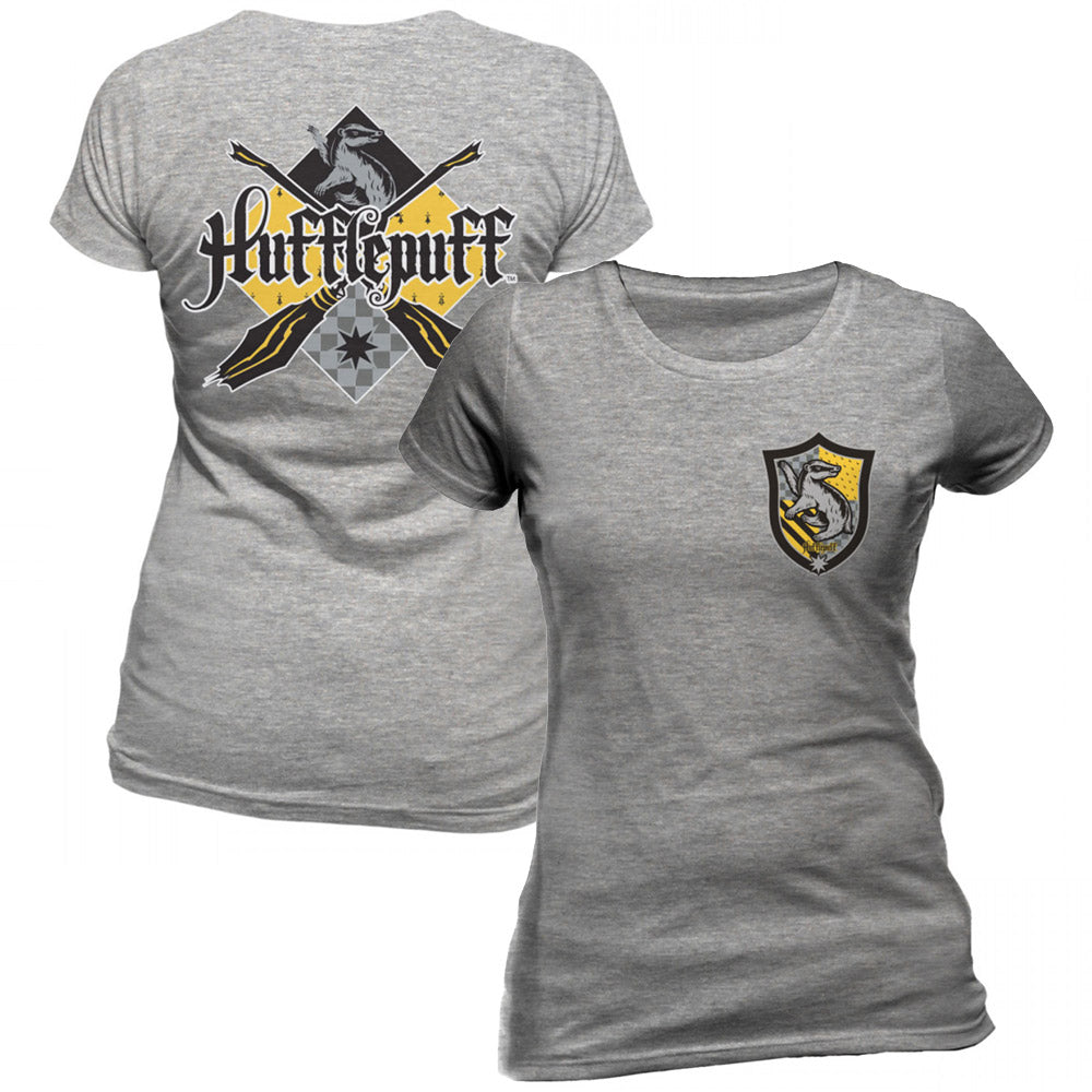 HARRY POTTER ハリーポッター (2027年 ドラマ放送決定 ) - HOUSE HUFFLEPUFF / バックプリントあり / Tシャツ / レディース 【公式 / オフィシャル】