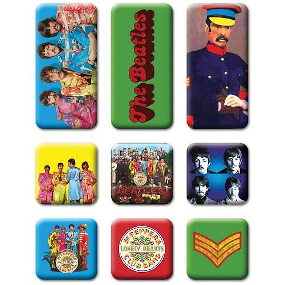THE BEATLES ビートルズ (結成 65周年 ) - SGT PEPPER セット / マグネット 【公式 / オフィシャル】