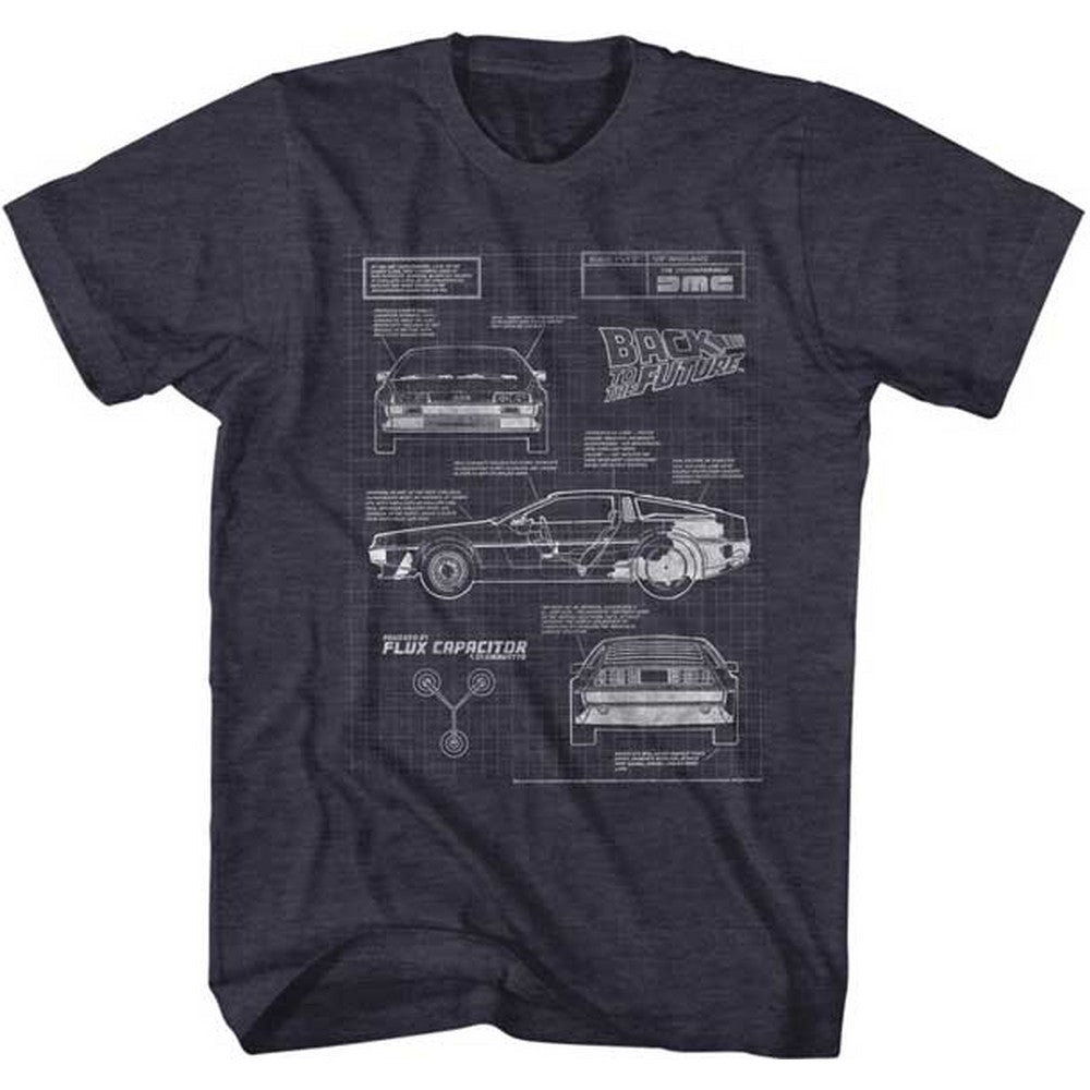 BACK TO THE FUTURE バックトゥザフューチャー (劇場公開40周年 ) - BLUEPRINT 2 / Tシャツ / メンズ 【公式 / オフィシャル】