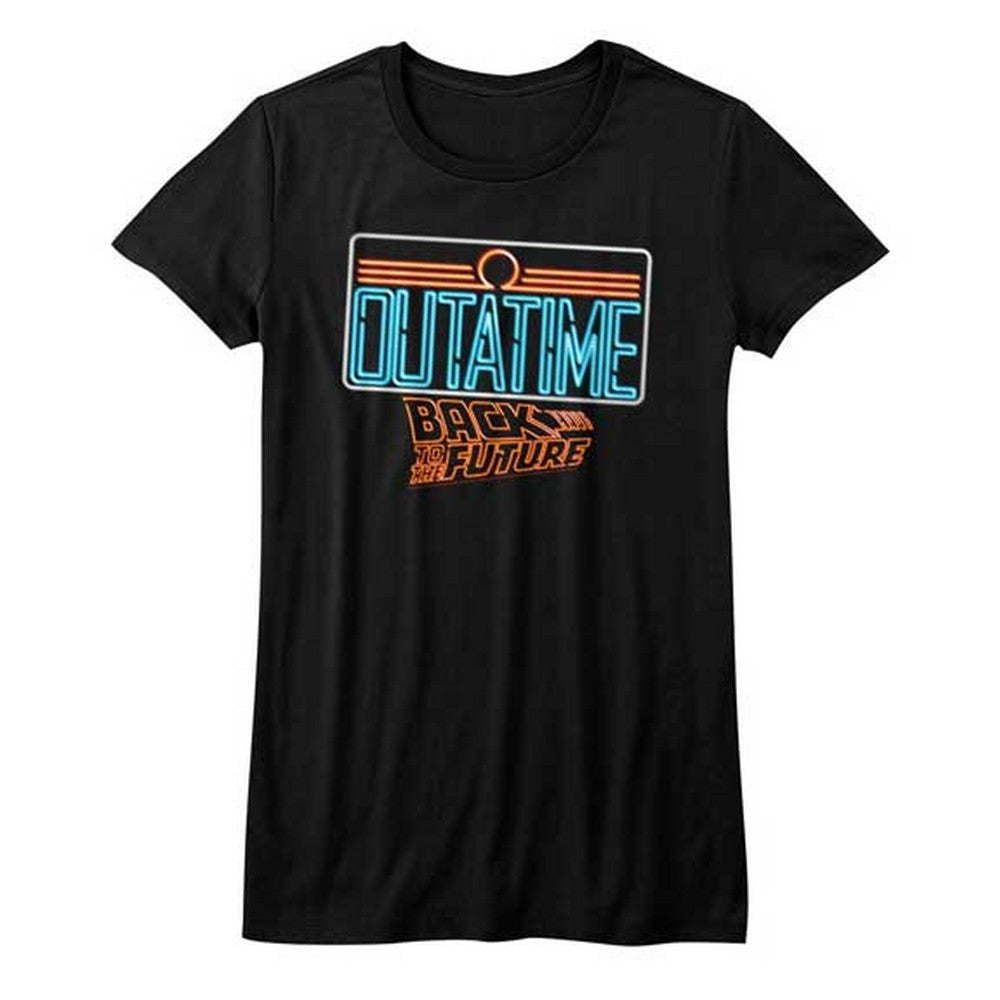 BACK TO THE FUTURE バックトゥザフューチャー (劇場公開 40周年 ) - NEON / Tシャツ / レディース 【公式 / オフィシャル】