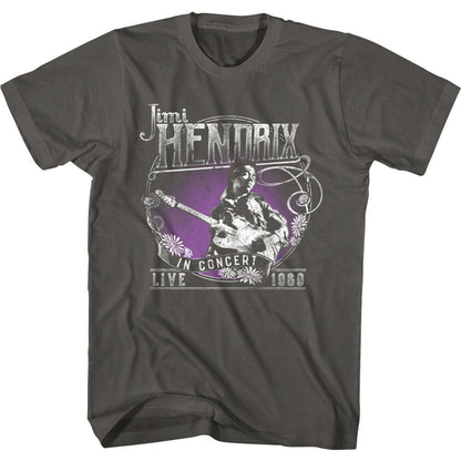 JIMI HENDRIX ジミヘンドリックス (追悼 55年 ) - LIVE 1969 / バックプリントあり / Tシャツ / メンズ