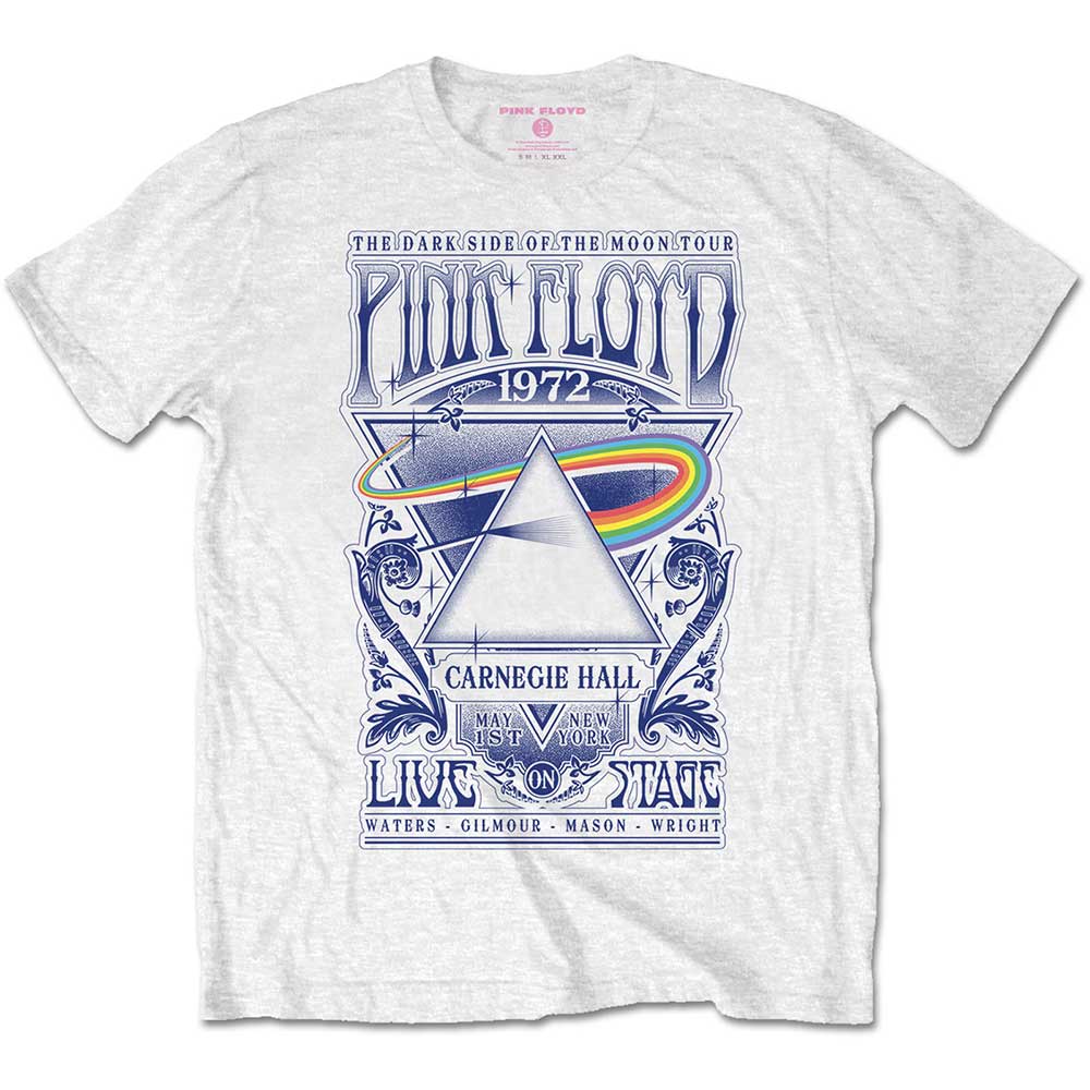 PINK FLOYD ピンクフロイド (結成 60周年 ) - Carnegie Hall Poster / Tシャツ / メンズ 【公式 / オフィシャル】