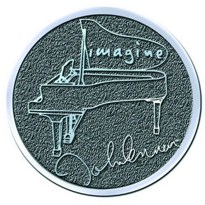 JOHN LENNON ジョンレノン (生誕 85年 ) - Imagine / メタル・ピンバッジ / バッジ 【公式 / オフィシャル】