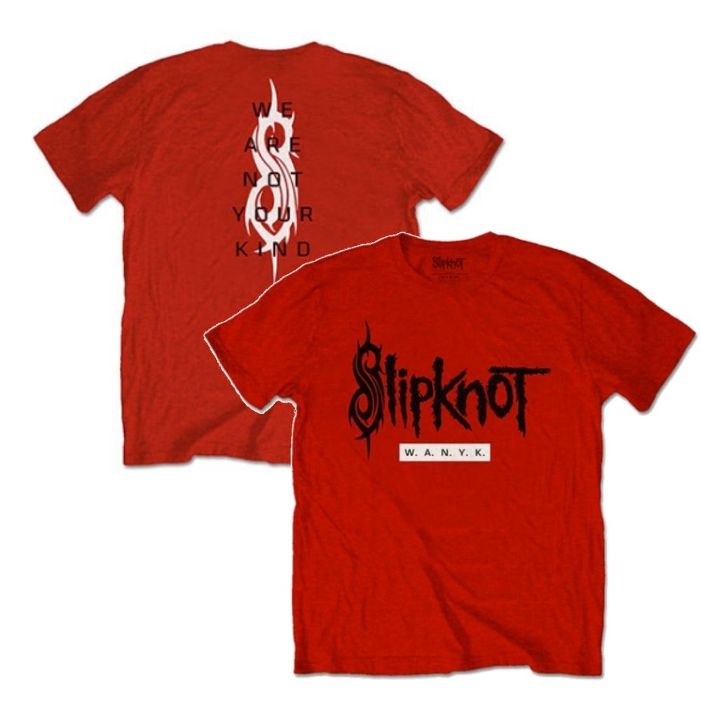 【廃番ラスト販売/特別価格】SLIPKNOT スリップノット (結成 30周年 ) - WANYK / バックプリントあり / Tシャツ / メンズ 【公式 / オフィシャル】