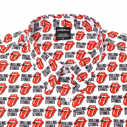 ROLLING STONES ローリングストーンズ (来日 35周年 記念 ) - Tongue and Text / 襟付きシャツ / メンズ 【公式 / オフィシャル】
