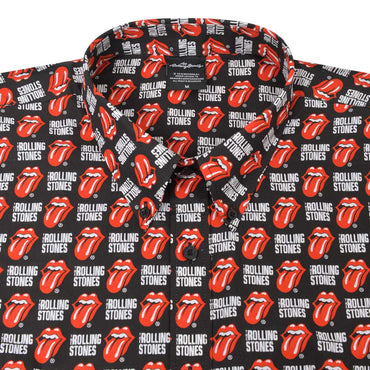ROLLING STONES ローリングストーンズ (来日 35周年 記念 ) - Tongue and Text / 襟付きシャツ / メンズ 【公式 / オフィシャル】