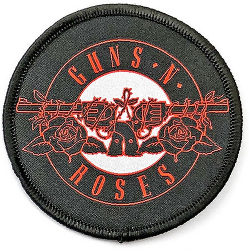 GUNS N ROSES ガンズアンドローゼズ (5月 来日 記念 ) - Red Circle Logo / ワッペン 【公式 / オフィシャル】