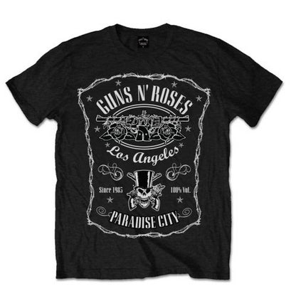 GUNS N ROSES ガンズアンドローゼズ (結成 40周年 ) - Paradise City Label / Tシャツ / メンズ 【公式 / オフィシャル】