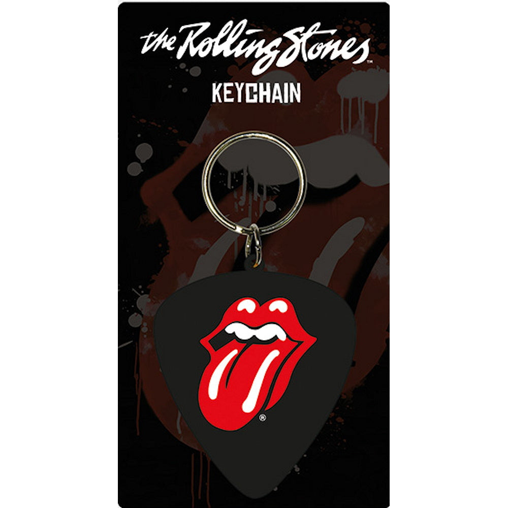 ROLLING STONES ローリングストーンズ - Plectrum / ラバー・キーリング / キーホルダー 【公式 / オフィシャル】