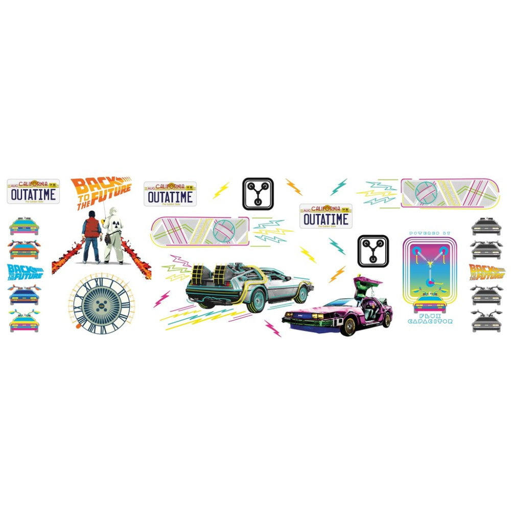 BACK TO THE FUTURE バックトゥザフューチャー (劇場公開 40周年 ) - Man Cave Decals / 22デカールセット / ステッカー 【公式 / オフィシャル】