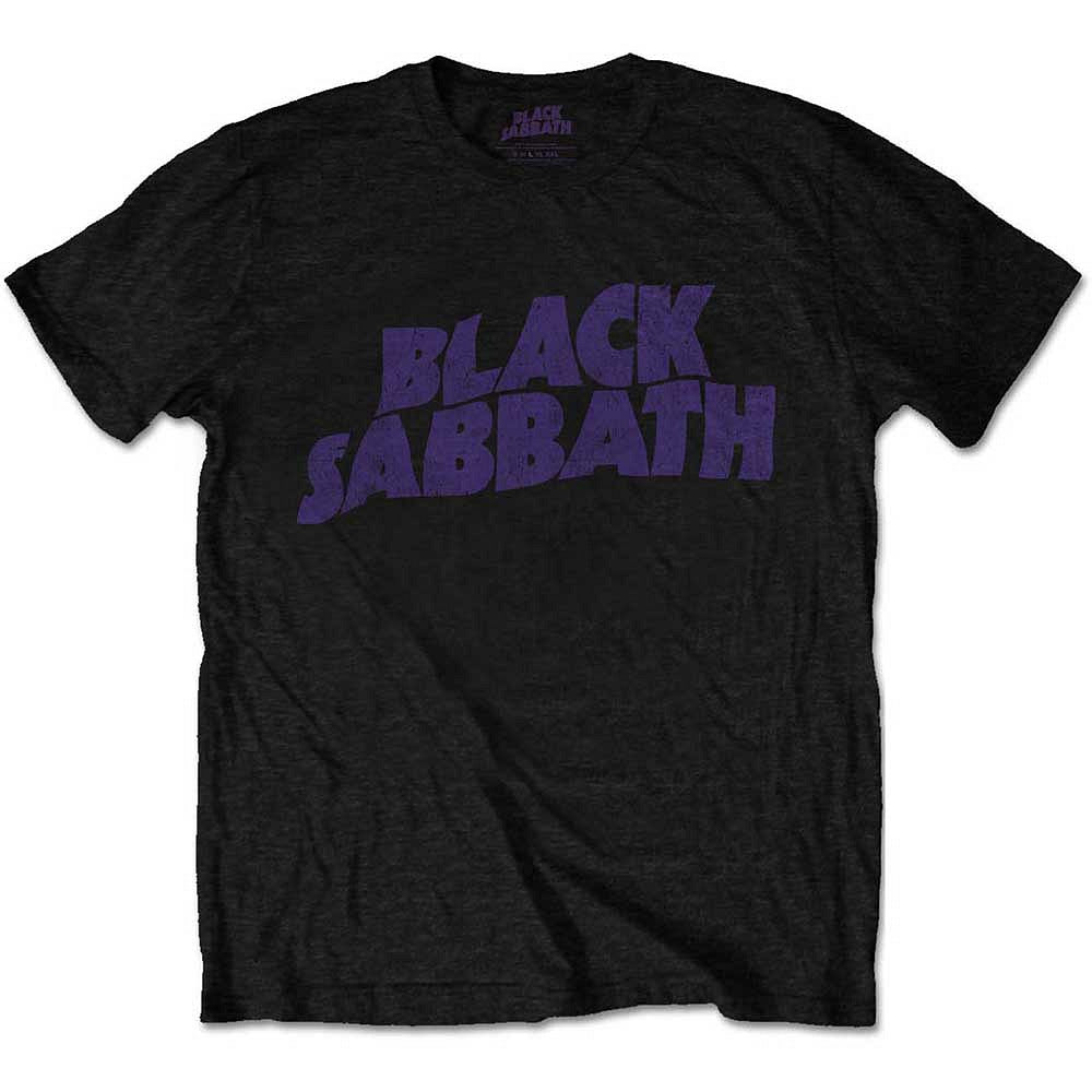 BLACK SABBATH ブラックサバス (OZZY OSBOURNE 追悼 ) - WAVY LOGO VINTAGE / Tシャツ / メンズ 【公式 / オフィシャル】
