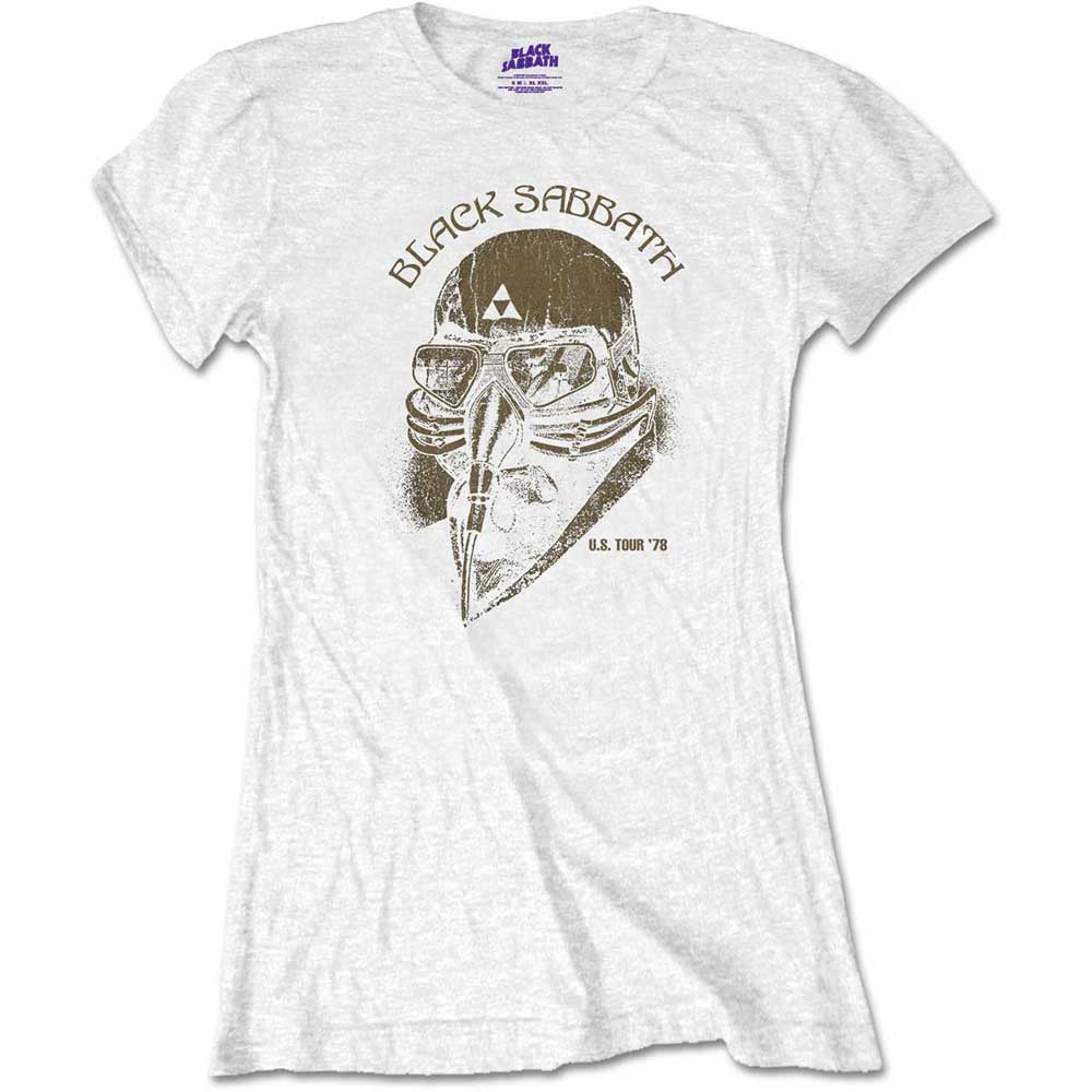 BLACK SABBATH ブラックサバス (OZZY OSBOURNE 追悼 ) - US Tour 1978 (Retail Pack) / Tシャツ / レディース 【公式 / オフィシャル】