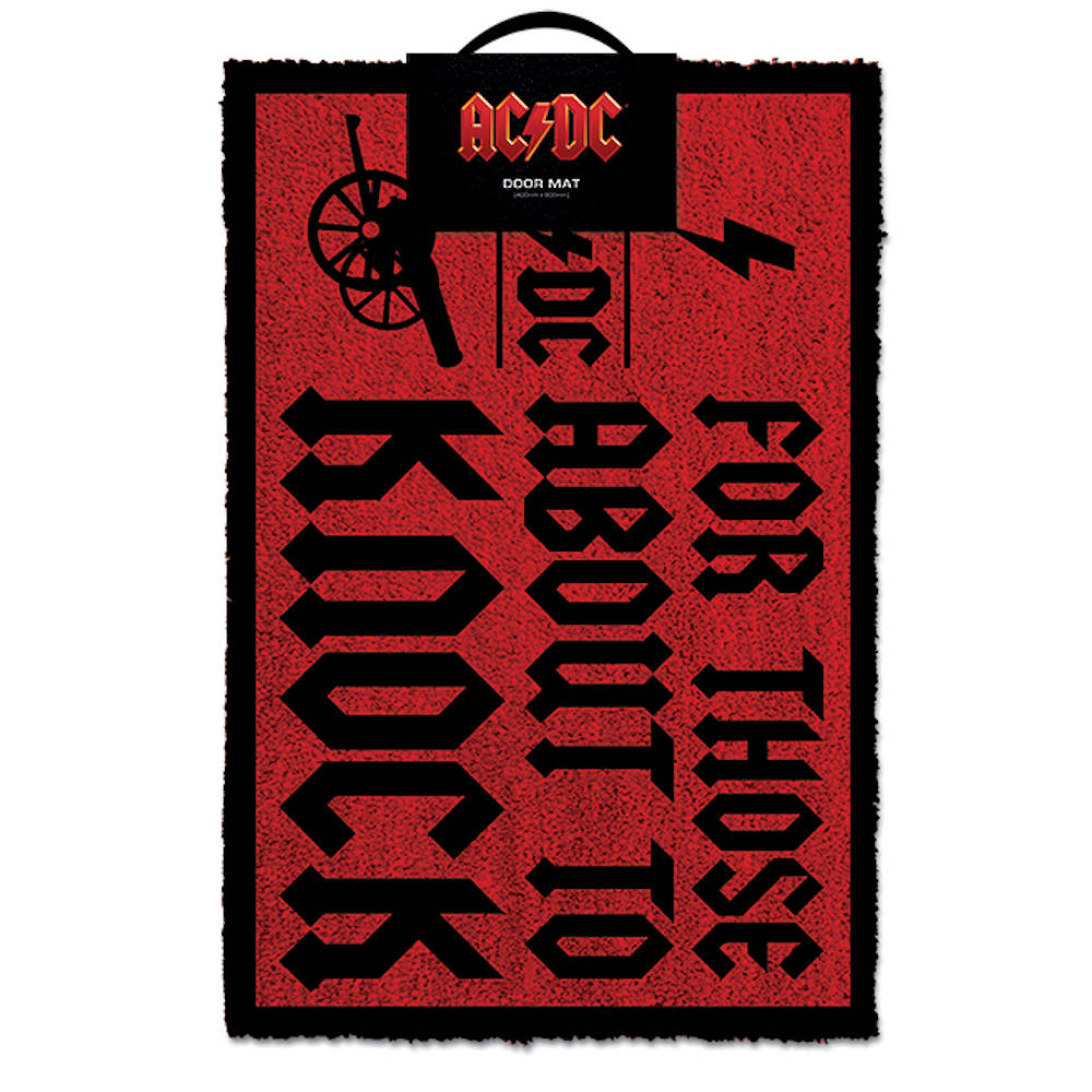 AC/DC エーシーディーシー (Back in Black 45周年 ) - For Those About To Knock / ドアマット 【公式 / オフィシャル】