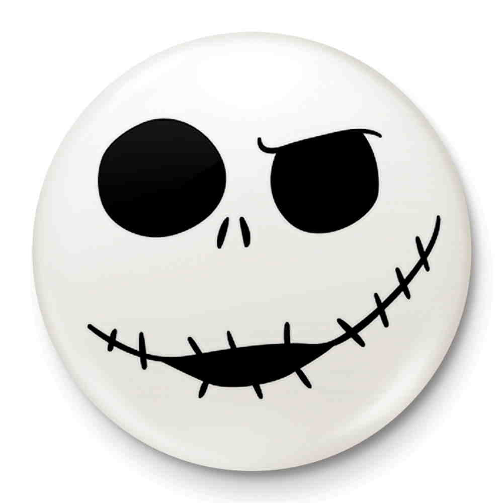 NIGHTMARE BEFORE CHRISTMAS ナイトメアー・ビフォア・クリスマス (公開 30周年 記念 ) - Jack Skull / バッジ 【公式 / オフィシャル】
