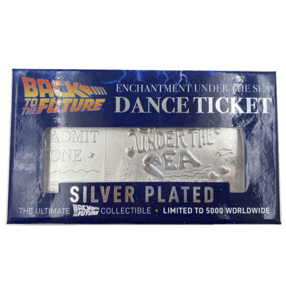 BACK TO THE FUTURE バックトゥザフューチャー (劇場公開40周年 ) - Silver Plated Ticket / 世界限定5000枚 / インテリア置物 【公式 / オフィシャル】