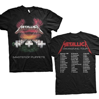 METALLICA メタリカ - Master of Puppets European Tour '86. / バックプリントあり / Tシャツ / メンズ 【公式 / オフィシャル】