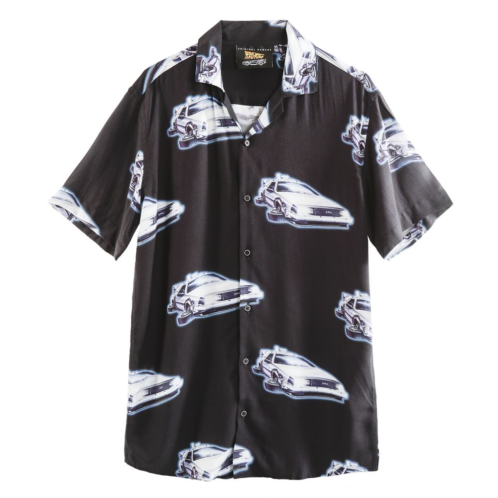 BACK TO THE FUTURE バックトゥザフューチャー (劇場公開 40周年 ) - DELOREAN SHIRT / CRIMINAL DAMAGE（ブランド） / 限定 / 襟付きシャツ / メンズ 【公式 / オフィシャル】
