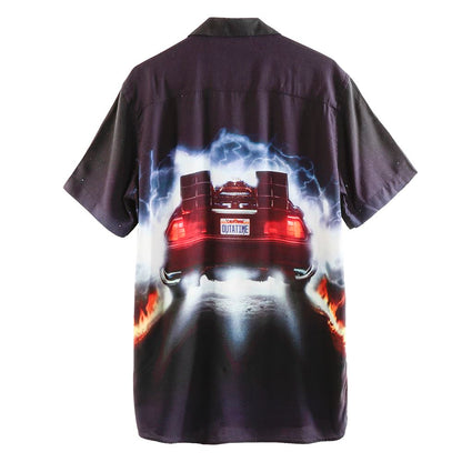 BACK TO THE FUTURE バックトゥザフューチャー (劇場公開 40周年 ) - POSTER SHIRT / CRIMINAL DAMAGE（ブランド） / 限定 / 襟付きシャツ / メンズ 【公式 / オフィシャル】