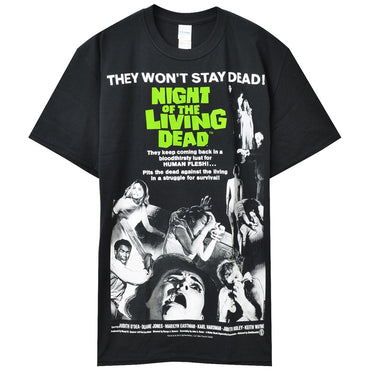 NIGHT OF THE LIVING DEAD ナイトオブザリビングデッド - MOVIE POSTER / バックプリントあり / Tシャツ / メンズ