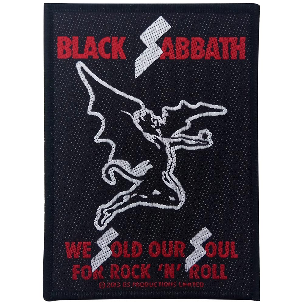 BLACK SABBATH ブラックサバス (OZZY OSBOURNE 追悼 ) - SOLD OUR SOULS / ワッペン 【公式 / オフィシャル】