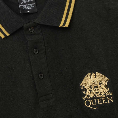 QUEEN (50th Anniversary of First Visit to Japan) - Crest Logo / Polo Shirt / Men's
