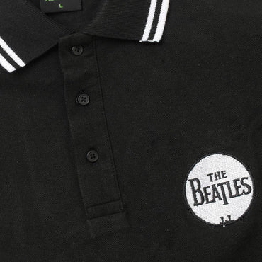 THE BEATLES ビートルズ (結成 65周年 ) - Drum Logo / ポロシャツ / メンズ 【公式 / オフィシャル】