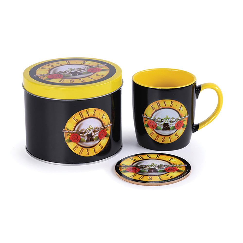 GUNS N ROSES ガンズアンドローゼズ (5月 来日 記念 ) - Bullet Logo / 缶入りセット / マグカップ 【公式 / オフィシャル】