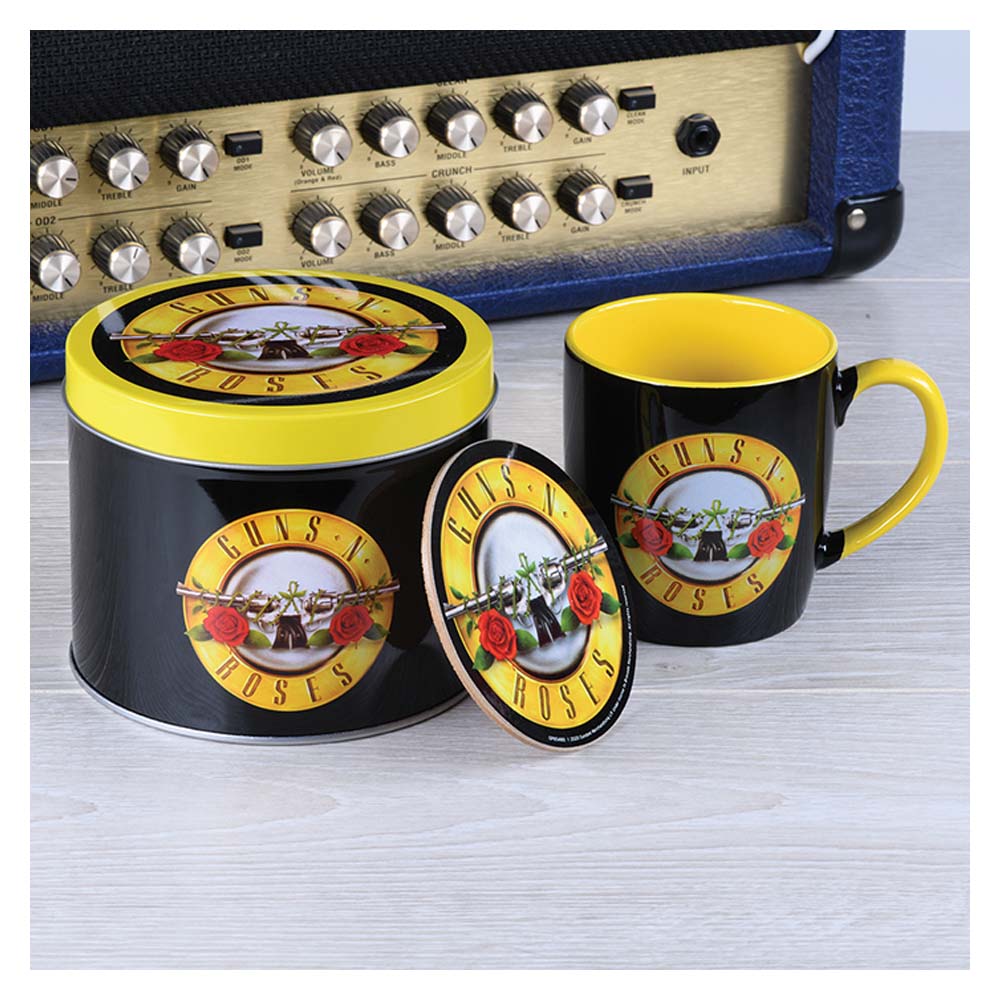 GUNS N ROSES ガンズアンドローゼズ (5月 来日 記念 ) - Bullet Logo / 缶入りセット / マグカップ 【公式 / オフィシャル】