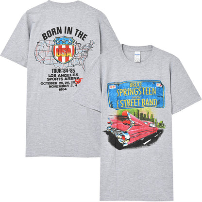 【廃番ラスト販売/特別価格】BRUCE SPRINGSTEEN ブルーススプリングスティーン (11月 映画公開 記念 ) - BORN IN THE TOUR 1984 / バックプリントあり / Tシャツ / メンズ 【公式 / オフィシャル】