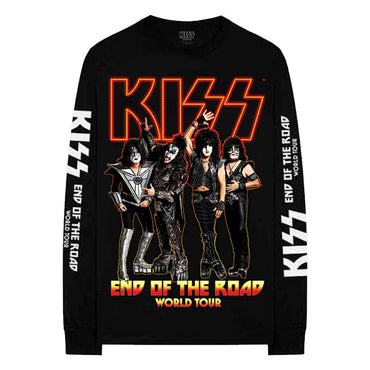 KISS キッス - End Of The Road Tour / バック & アームプリントあり / 長袖 / Tシャツ / メンズ 【公式 / オフィシャル】