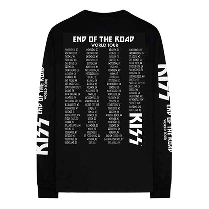 KISS キッス - End Of The Road Tour / バック & アームプリントあり / 長袖 / Tシャツ / メンズ 【公式 / オフィシャル】