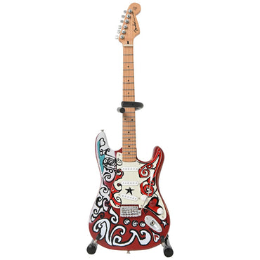 JIMI HENDRIX ジミヘンドリックス (追悼 55年 ) - Mini Fender Strat Saville / ミニチュア楽器 【公式 / オフィシャル】