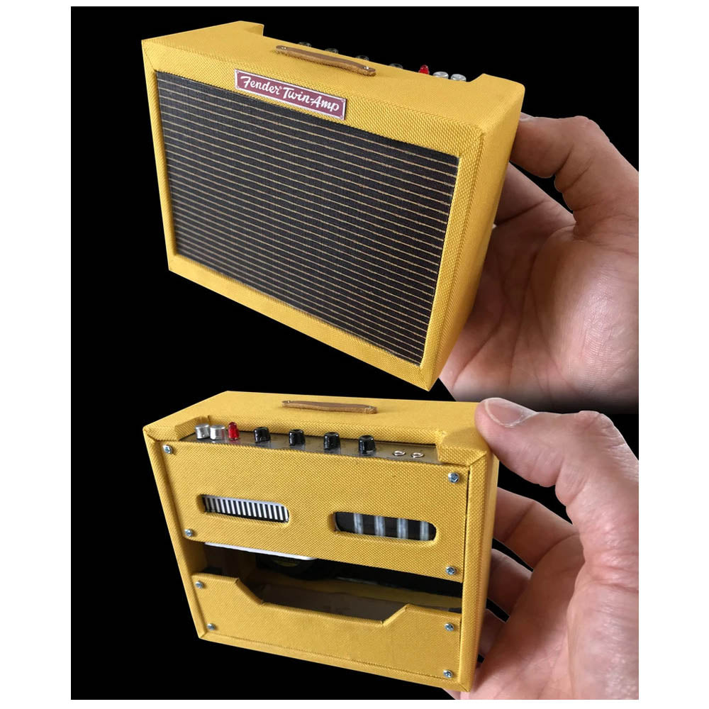 FENDER フェンダー (設立 80周年 ) - 1959 Tweed Twin Amp / Officially Licensed / ミニチュア楽器 【公式 / オフィシャル】