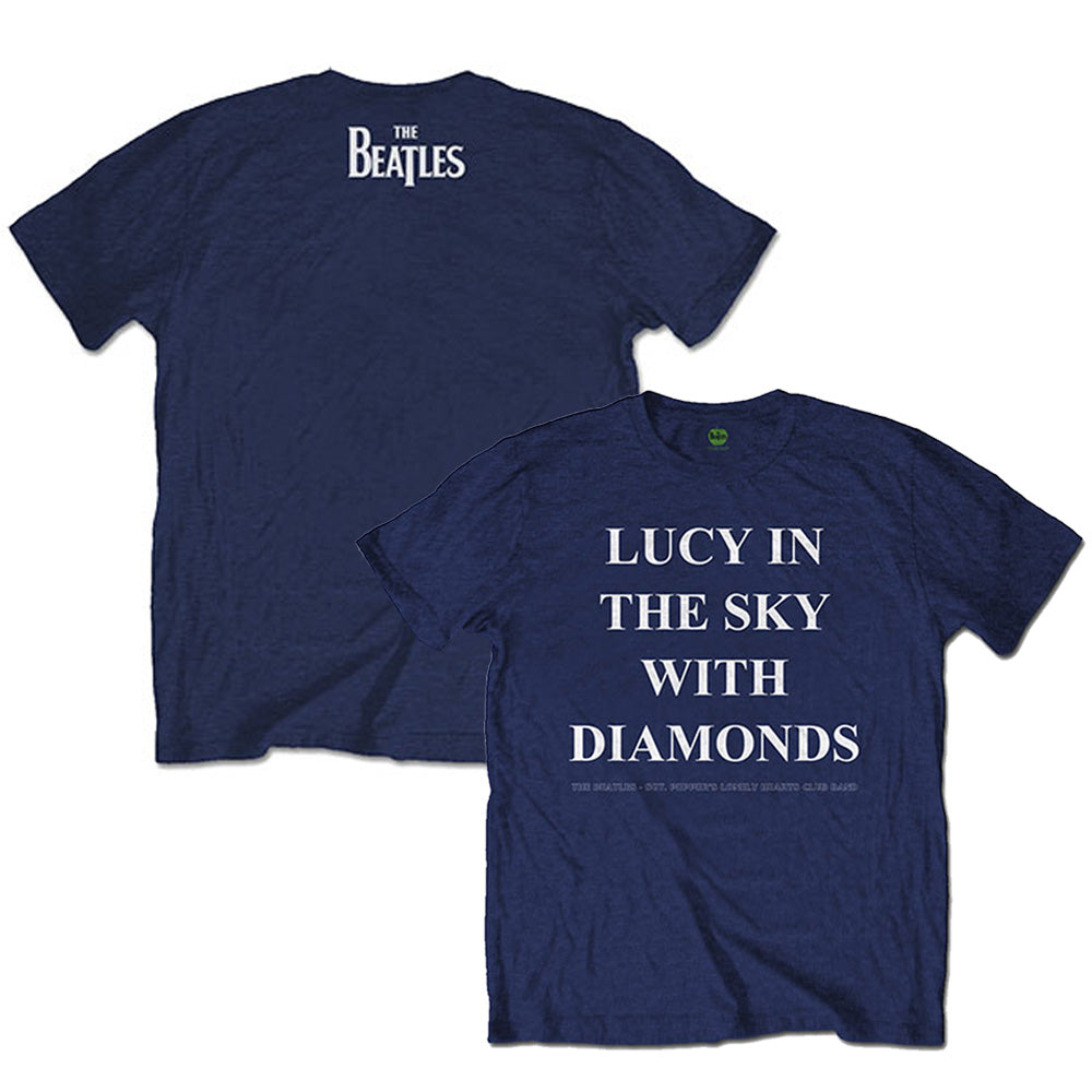 THE BEATLES ビートルズ (結成 65周年 ) - Lucy in the sky with diamonds / バックプリントあり / Tシャツ / メンズ 【公式 / オフィシャル】