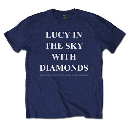 THE BEATLES ビートルズ (結成 65周年 ) - Lucy in the sky with diamonds / バックプリントあり / Tシャツ / メンズ