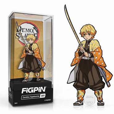 DEMON SLAYER Demon Slayer - Zenitsu Agatsuma / Standable Metal Pin Badge / Badge