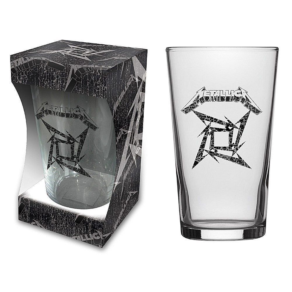 METALLICA メタリカ (結成 45周年 ) - Black Album / Beer Glass / 食器・グラス - PGS