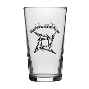 METALLICA メタリカ - Black Album / Beer Glass / 食器・グラス