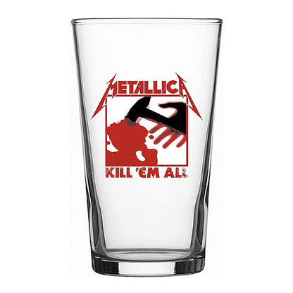 METALLICA メタリカ (結成 45周年 ) - Kill ‘Em All / Beer Glass / 食器・グラス