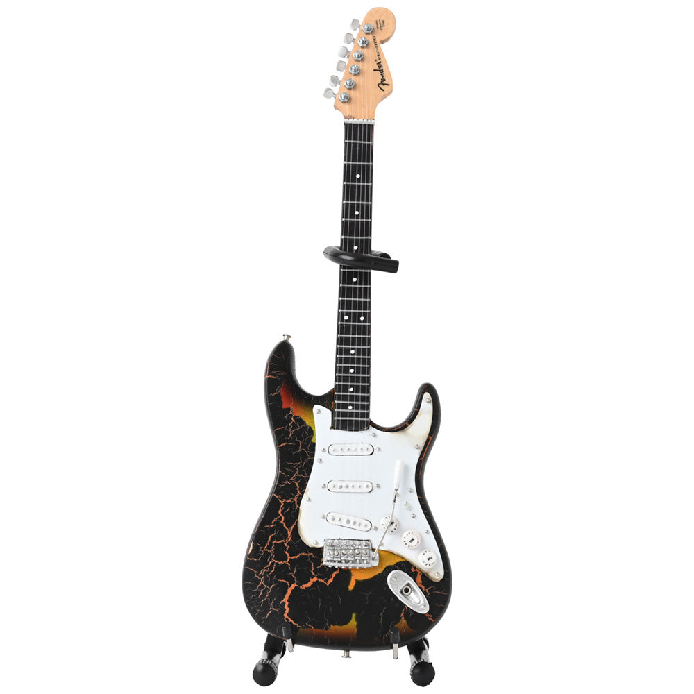 FENDER フェンダー (設立 80周年 ) - Burnt Fender Stratocaster Signature / ミニチュア楽器 【公式 / オフィシャル】