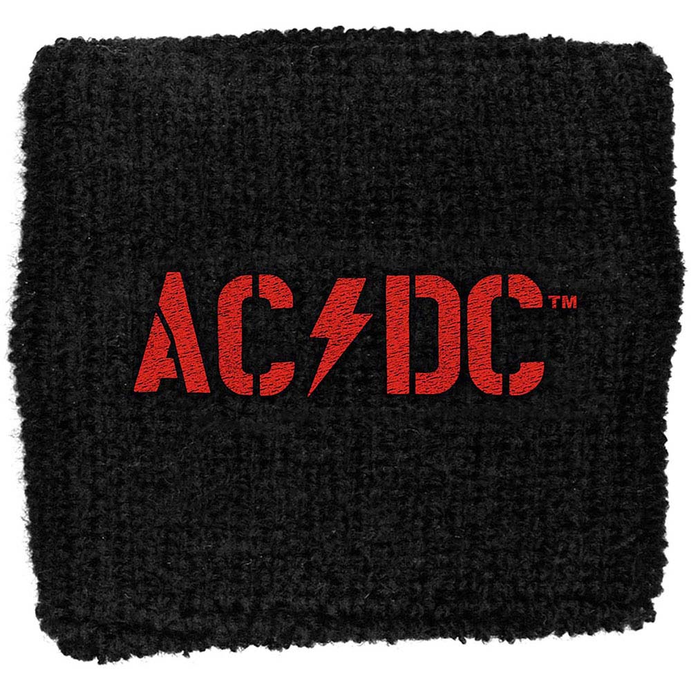 AC/DC エーシーディーシー (Back in Black 45周年 ) - PWR-UP Band Logo / リストバンド 【公式 / オフィシャル】
