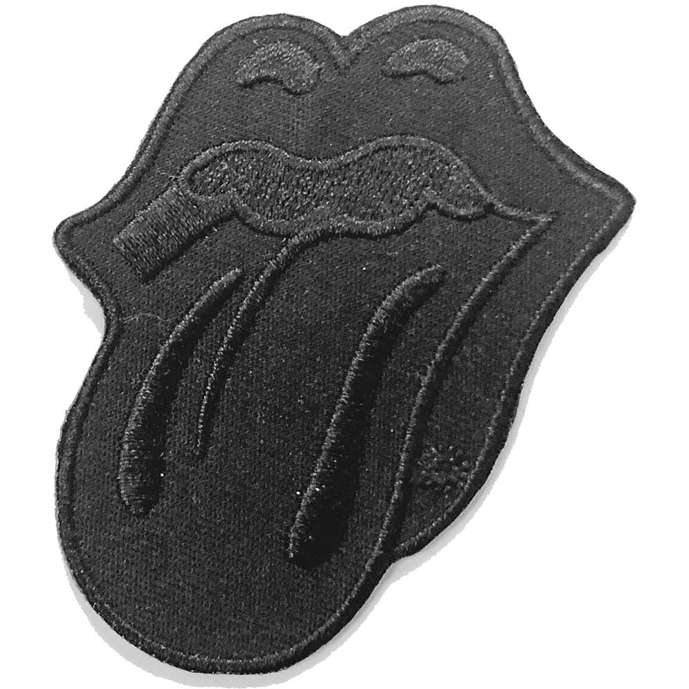 ROLLING STONES ローリングストーンズ - Classic Tongue Black / ワッペン 【公式 / オフィシャル】