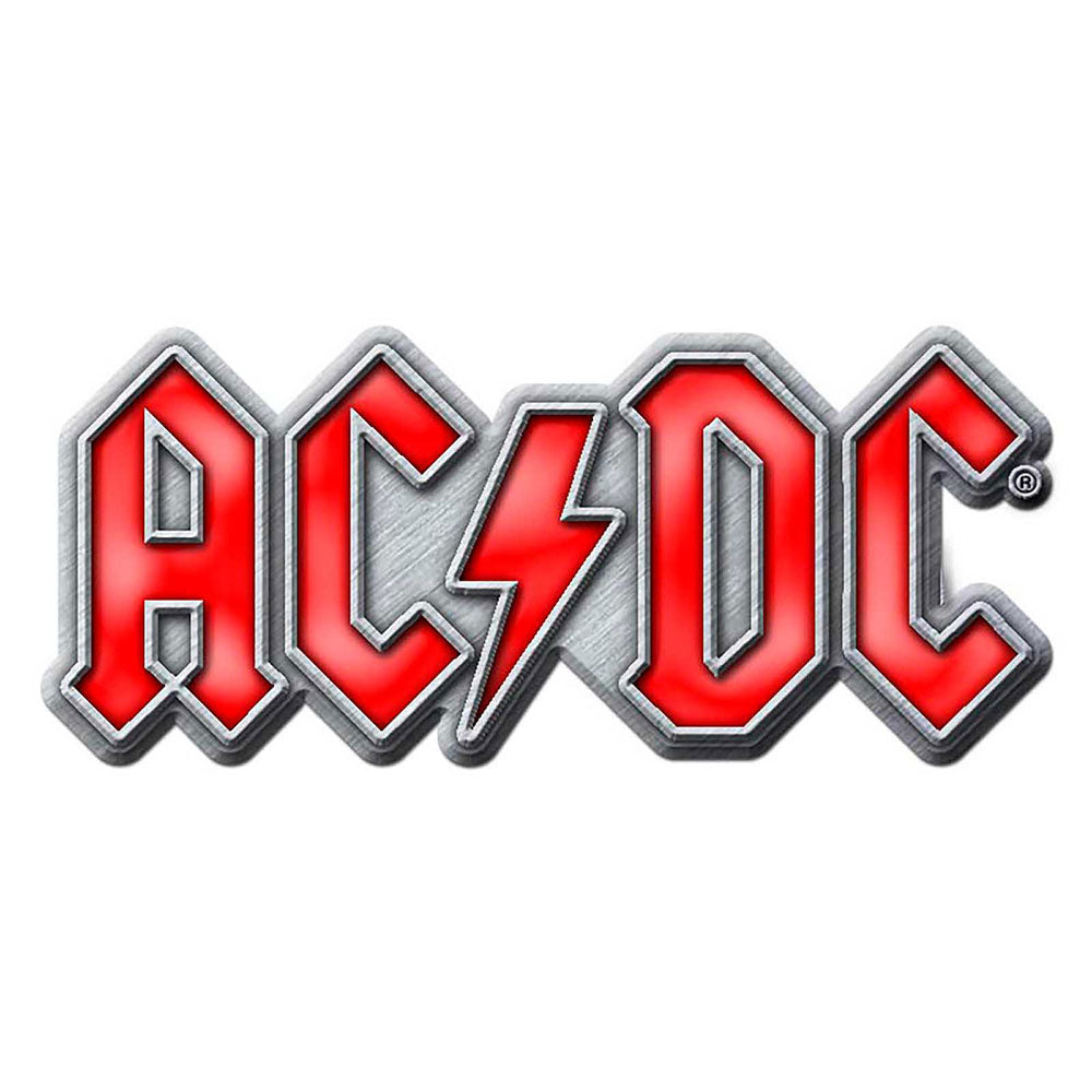 AC/DC エーシーディーシー (Back in Black 45周年 ) - Red Logo / メタル・ピンバッジ / バッジ 【公式 / オフィシャル】