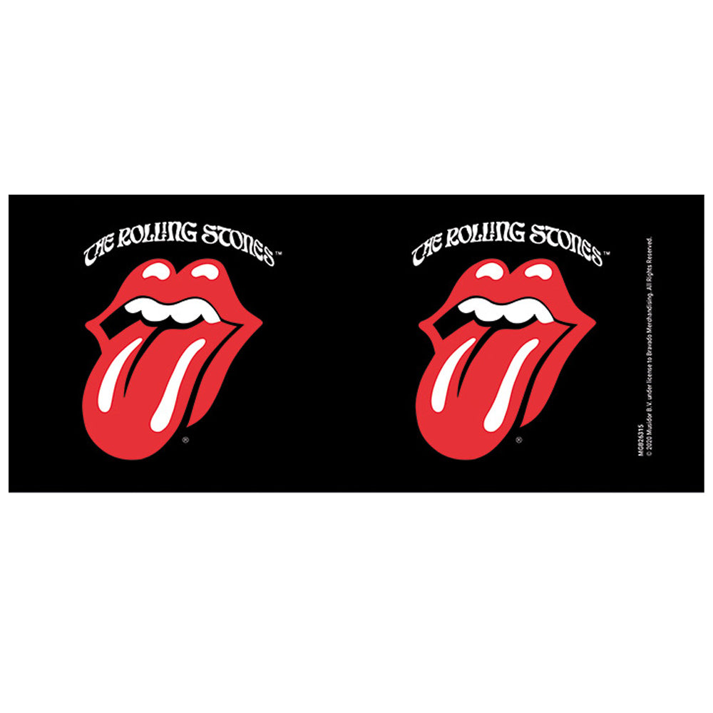 ROLLING STONES ローリングストーンズ - Retro Tongue / Black / マグカップ 【公式 / オフィシャル】