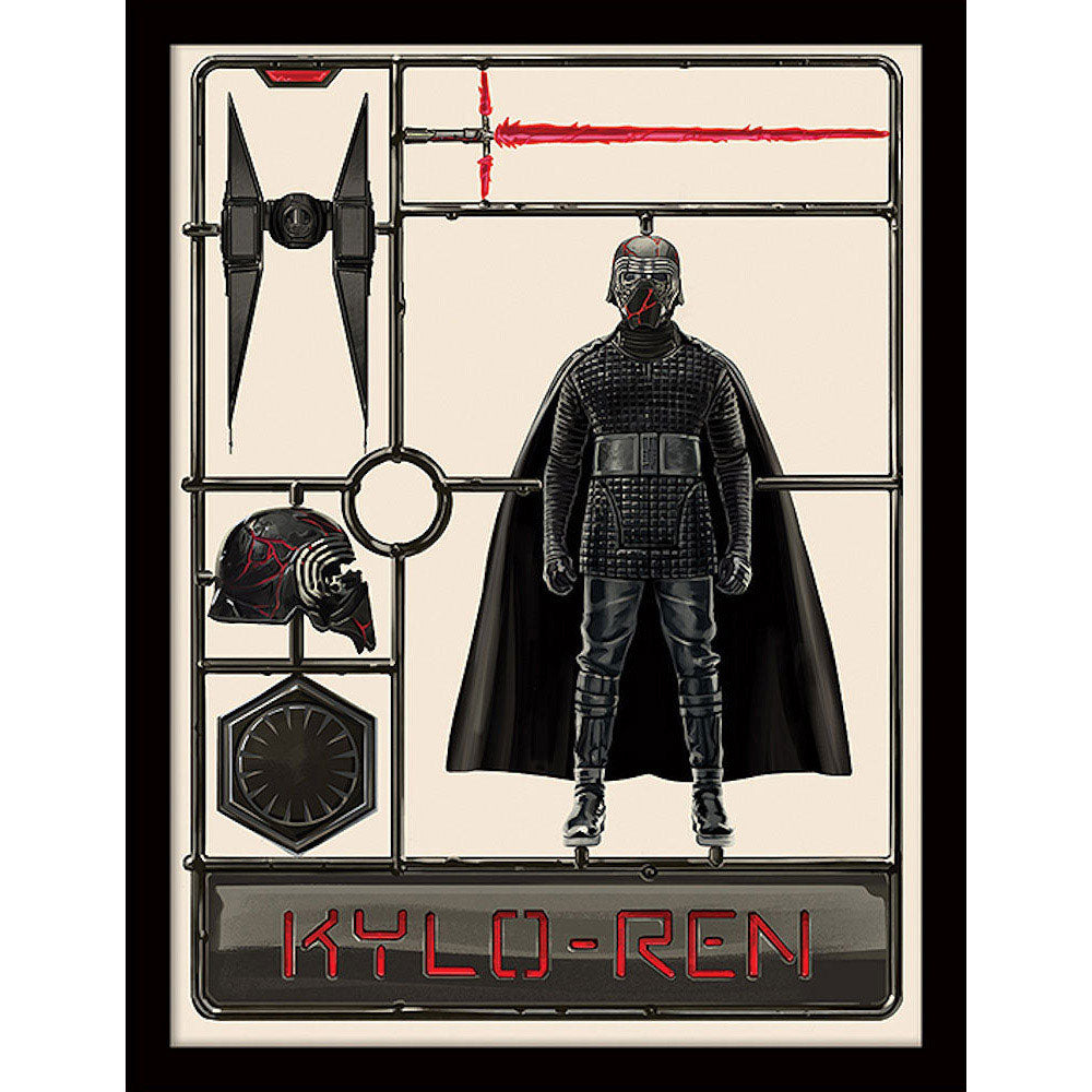 STAR WARS スターウォーズ - The Rise of Skywalker / Kylo Ren Model / インテリア額 【公式 / オフィシャル】