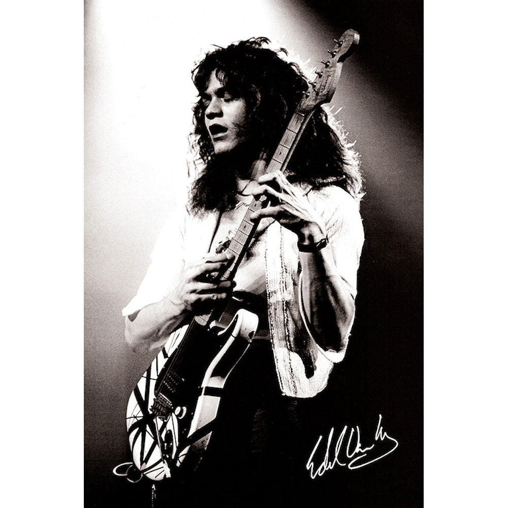 EDDIE VAN HALEN ヴァンヘイレン (エドワード生誕 70周年 ) - Signature / ポスター 【公式 / オフィシャル】