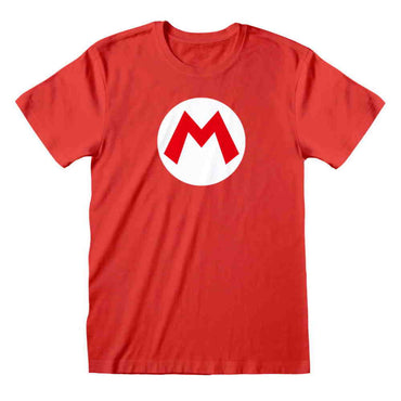SUPER MARIO スーパーマリオ (40周年 ) - Mario Badge　 / Tシャツ / メンズ 【公式 / オフィシャル】