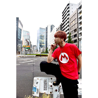 SUPER MARIO スーパーマリオ (4月24日 公開 ) - Mario Badge　 / Tシャツ / メンズ