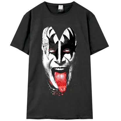 KISS キッス - 【世界限定500着 Foil Print特別仕様】Gene Simmons / Amplified（ ブランド ） / Tシャツ / メンズ 【公式 / オフィシャル】